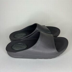 my pillow sandals Slides Men Size 9 Gray Rubber Comfort Walking